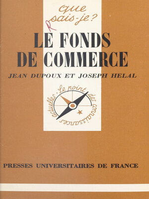 cover image of Le fonds de commerce